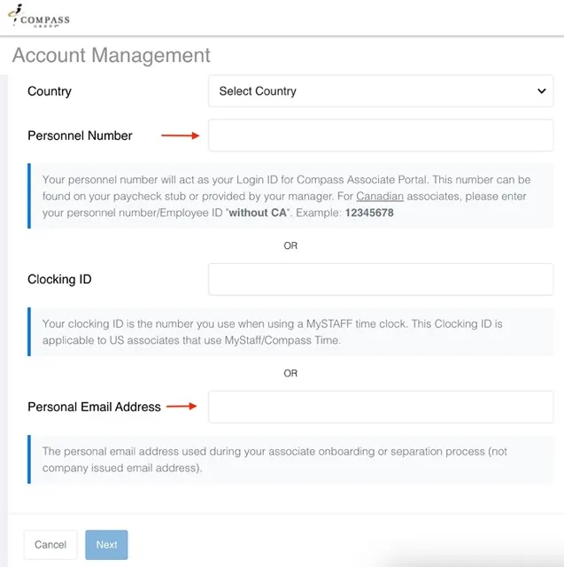 Recover Compass Associate Portal Login ID